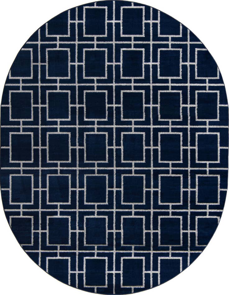 Detail image of 7' 10 x 10' Marilyn Monroe™ Glam Deco Oval Rug