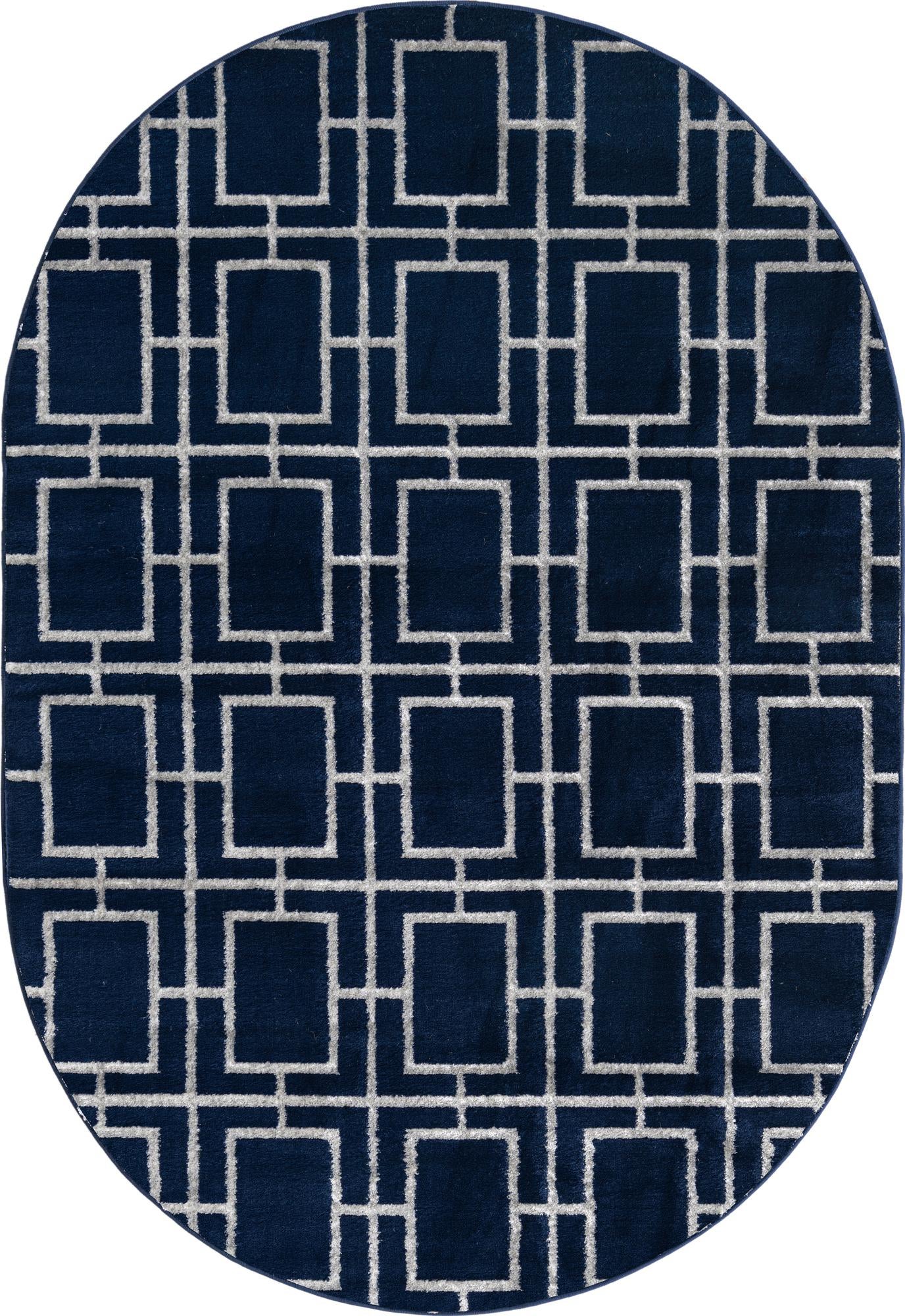 Rug Navy Blue Silver Swatch link