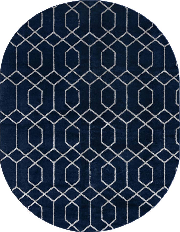 Detail image of 4' x 6' Marilyn Monroe™ Glam Trellis Oval Rug