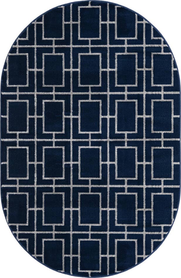 Detail image of 5' 3 x 8' Marilyn Monroe™ Glam Deco Oval Rug