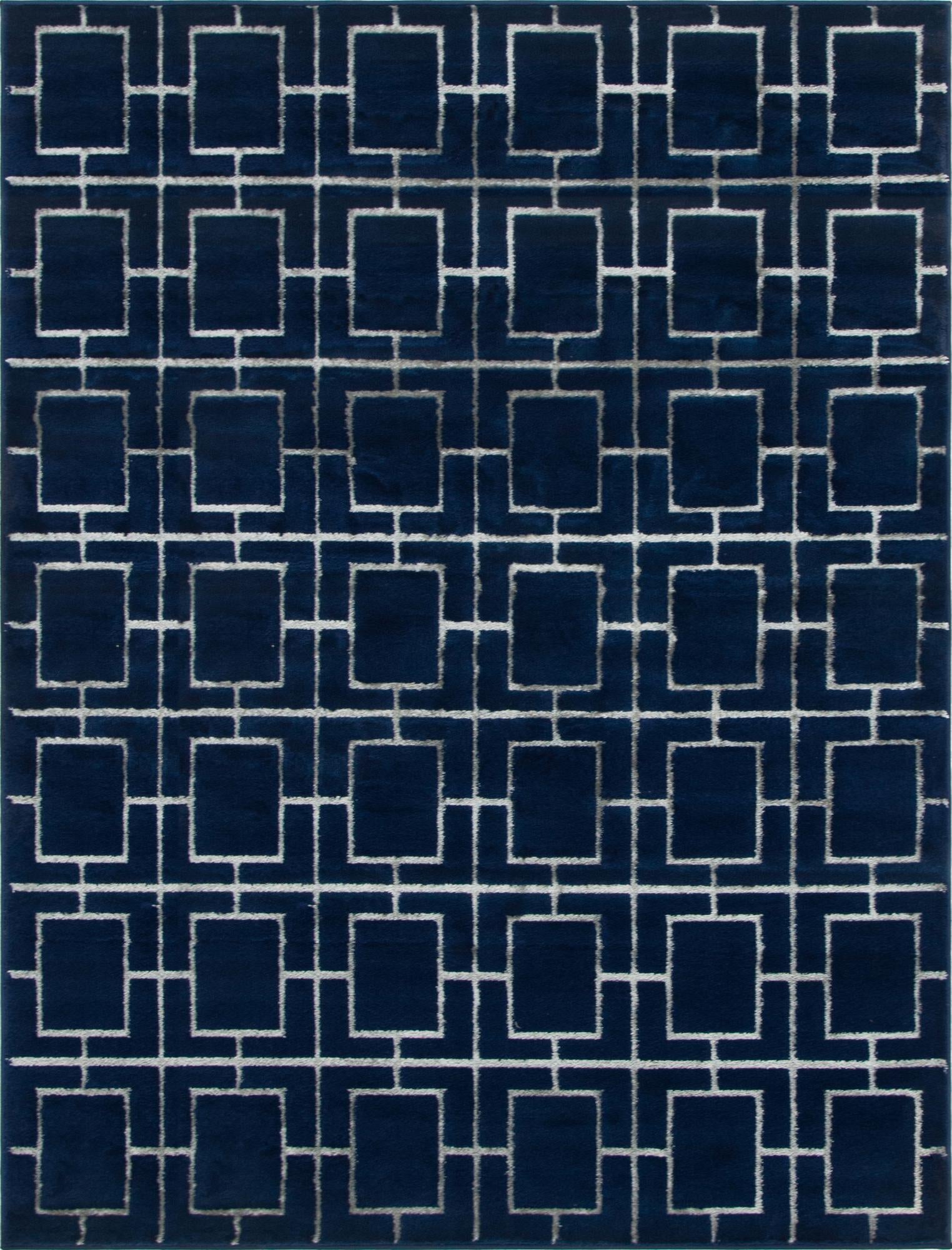 Rug Navy Blue Silver Swatch link