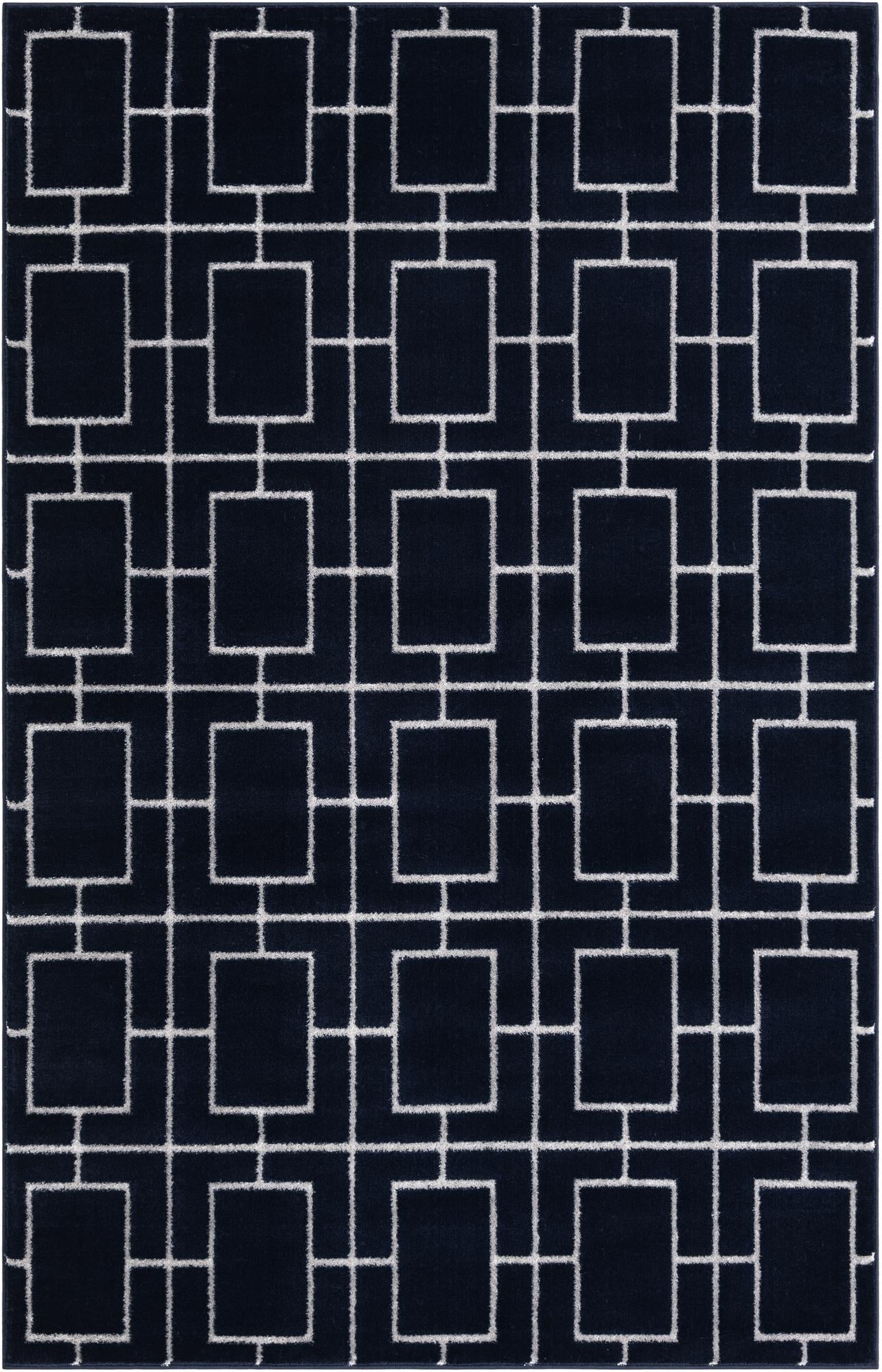 Rug Navy Blue Silver Swatch link