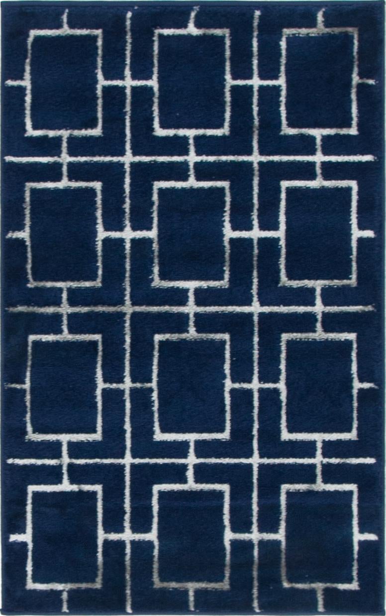 Rug Navy Blue Silver Swatch link