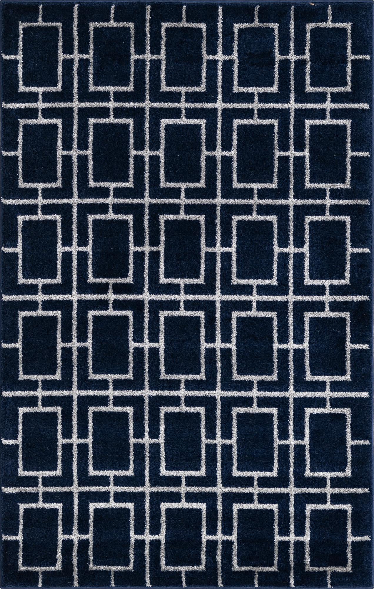 Rug Navy Blue Silver Swatch link