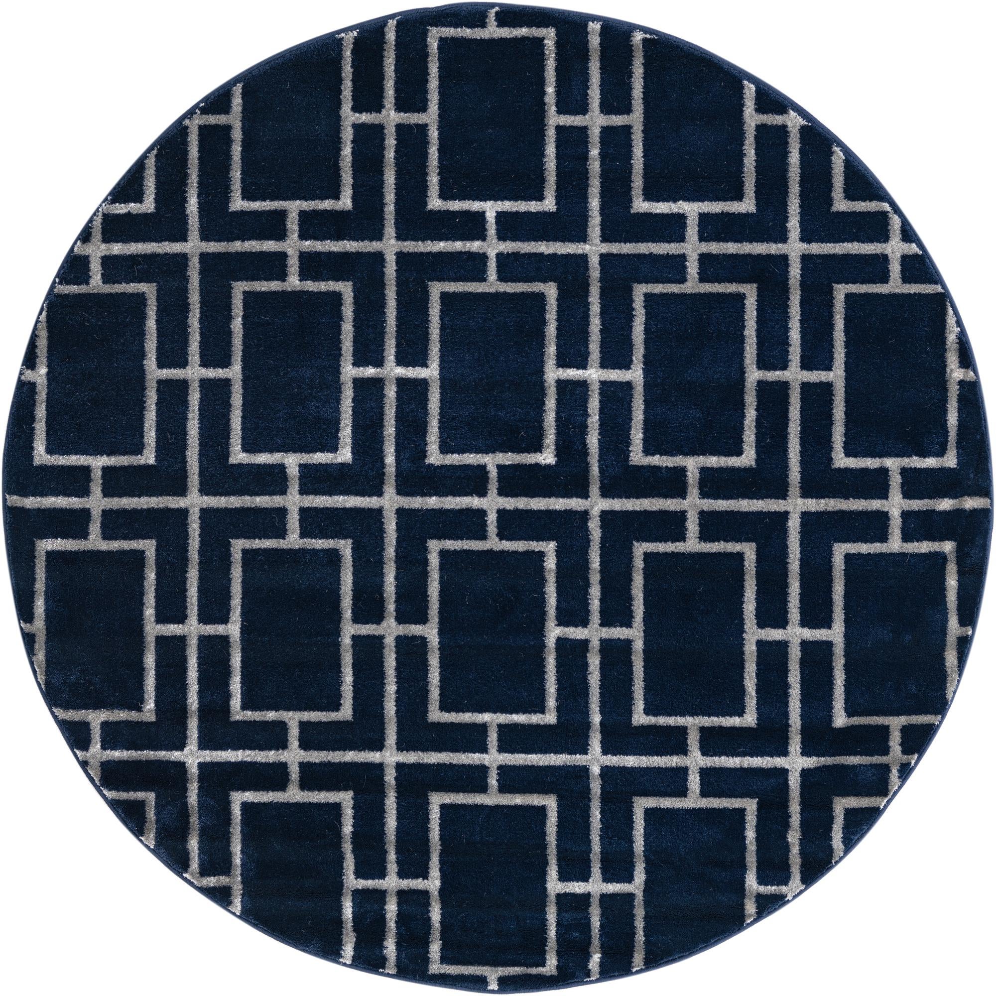 Rug Navy Blue Silver Swatch link