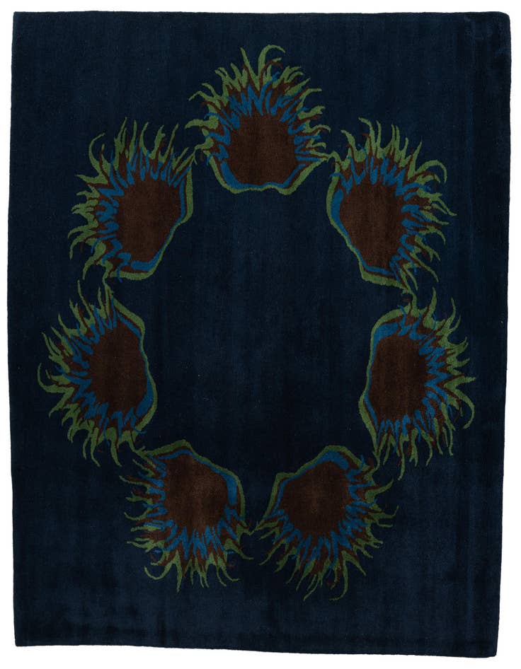 Detail image of 7' 6 x 7' 6 Agra Square Rug