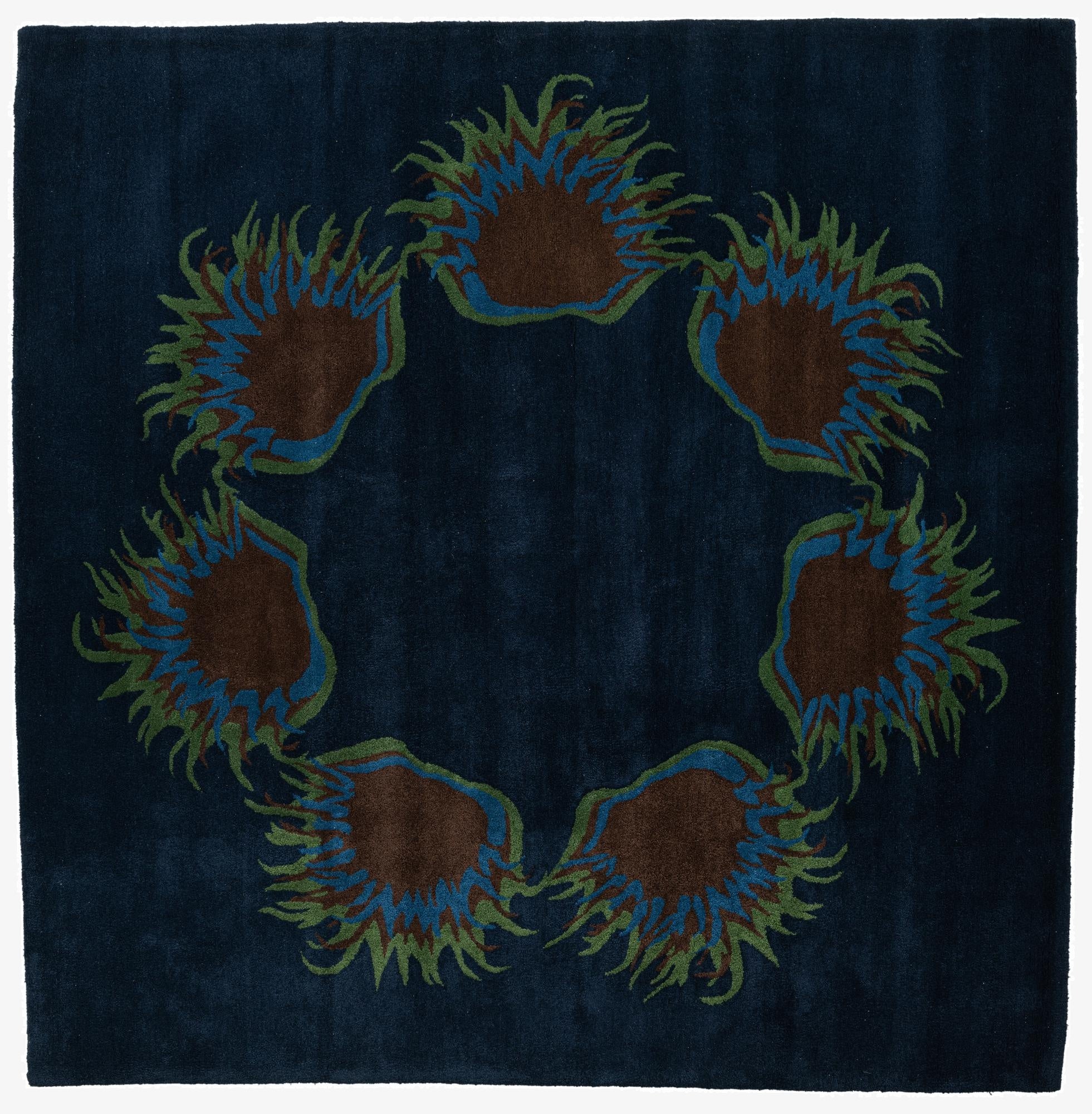 7' 6 x 7' 6 Agra Square Rug