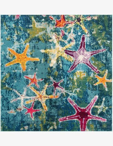 7' 10 x 7' 10 Washable Amalfi Square Rug