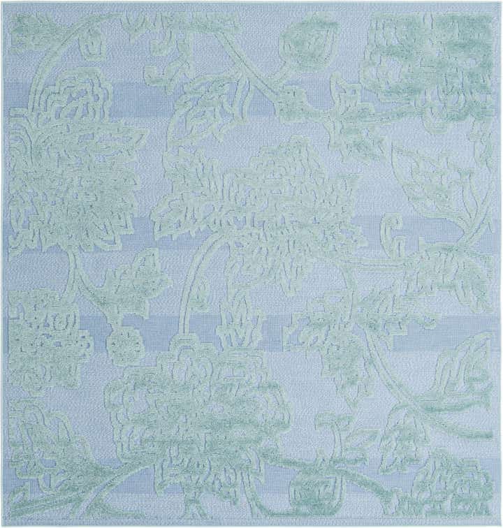 7' 10 x 7' 10 Easy-Clean Aruba Indoor / Outdoor Square Rug