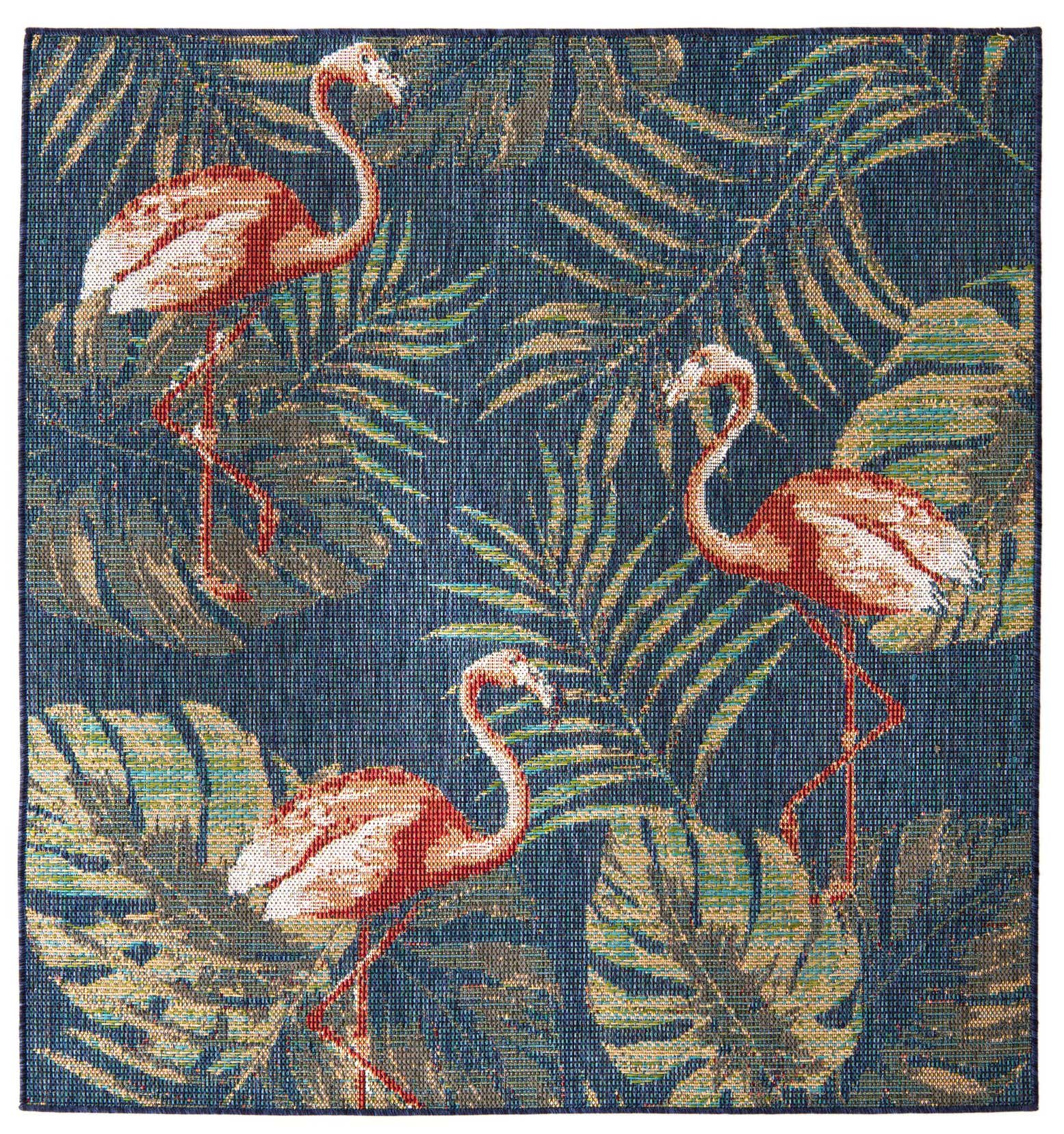 5' 3 x 5' 3 Easy-Clean Baja Indoor / Outdoor Square Rug