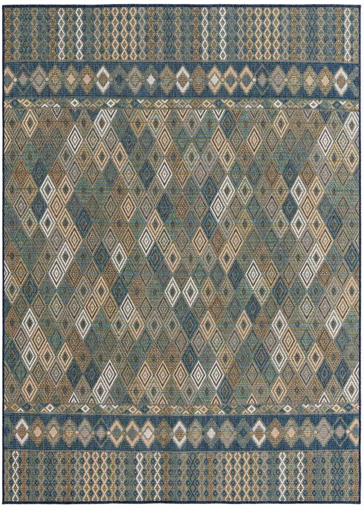 7' 10 x 7' 10 Easy-Clean Baja Indoor / Outdoor Square Rug