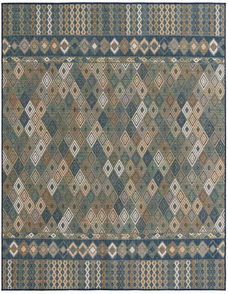 Detail image of 7' 10 x 7' 10 Easy-Clean Baja Indoor / Outdoor Square Rug