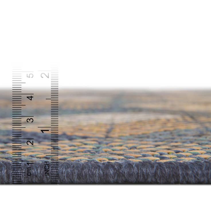 Detail image of 5' 3 x 5' 3 Easy-Clean Baja Indoor / Outdoor Square Rug