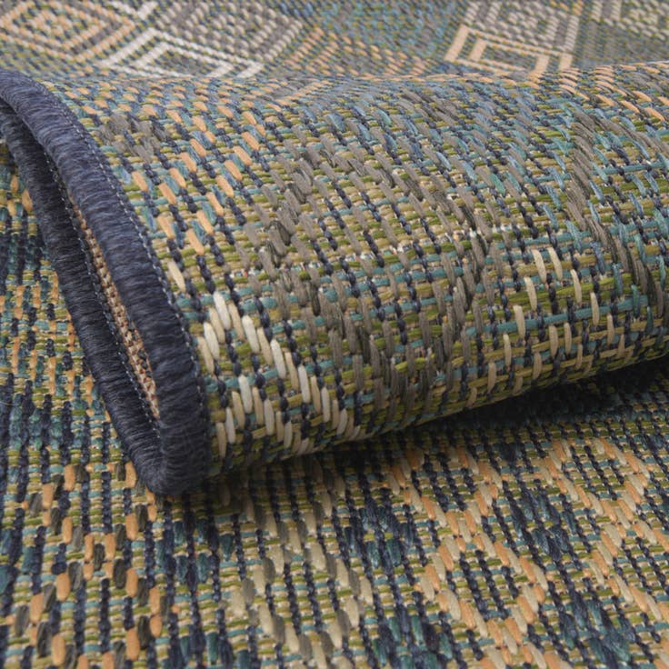 Detail image of 7' 10 x 7' 10 Easy-Clean Baja Indoor / Outdoor Square Rug