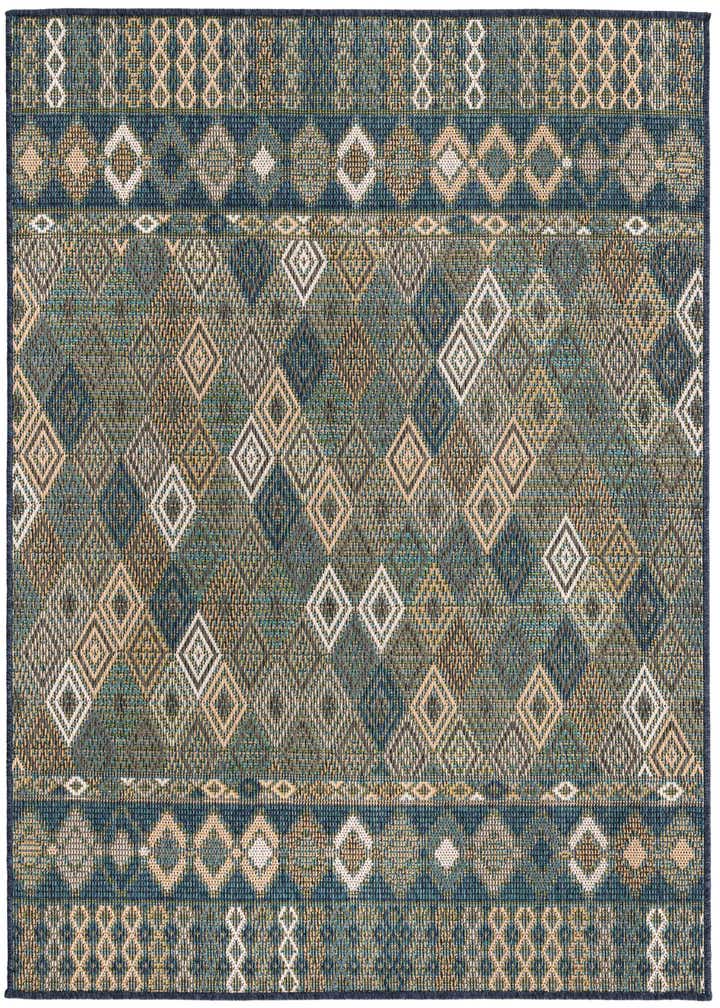 5' 3 x 5' 3 Easy-Clean Baja Indoor / Outdoor Square Rug