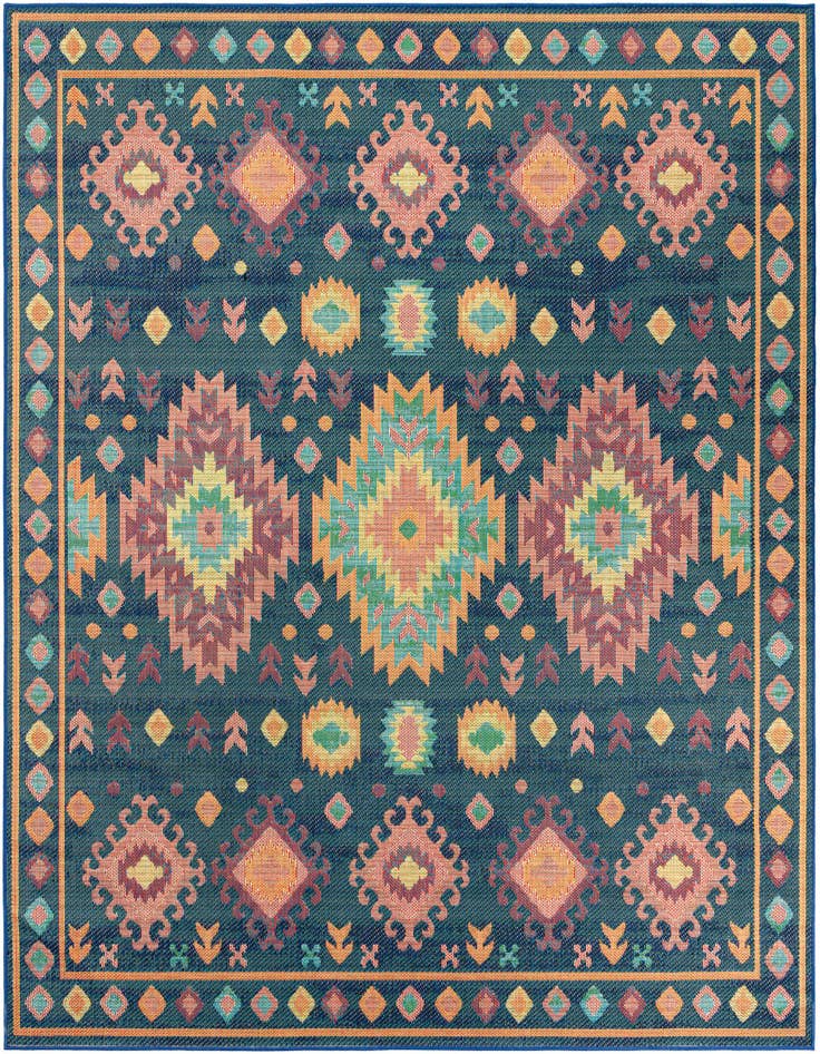 Detail image of 10' x 10' Easy-Clean Baja Indoor / Outdoor Square Rug