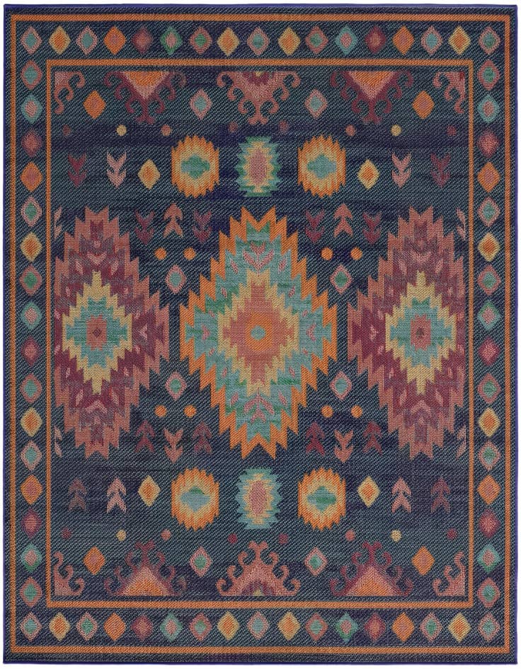 Detail image of 7' 10 x 7' 10 Easy-Clean Baja Indoor / Outdoor Square Rug