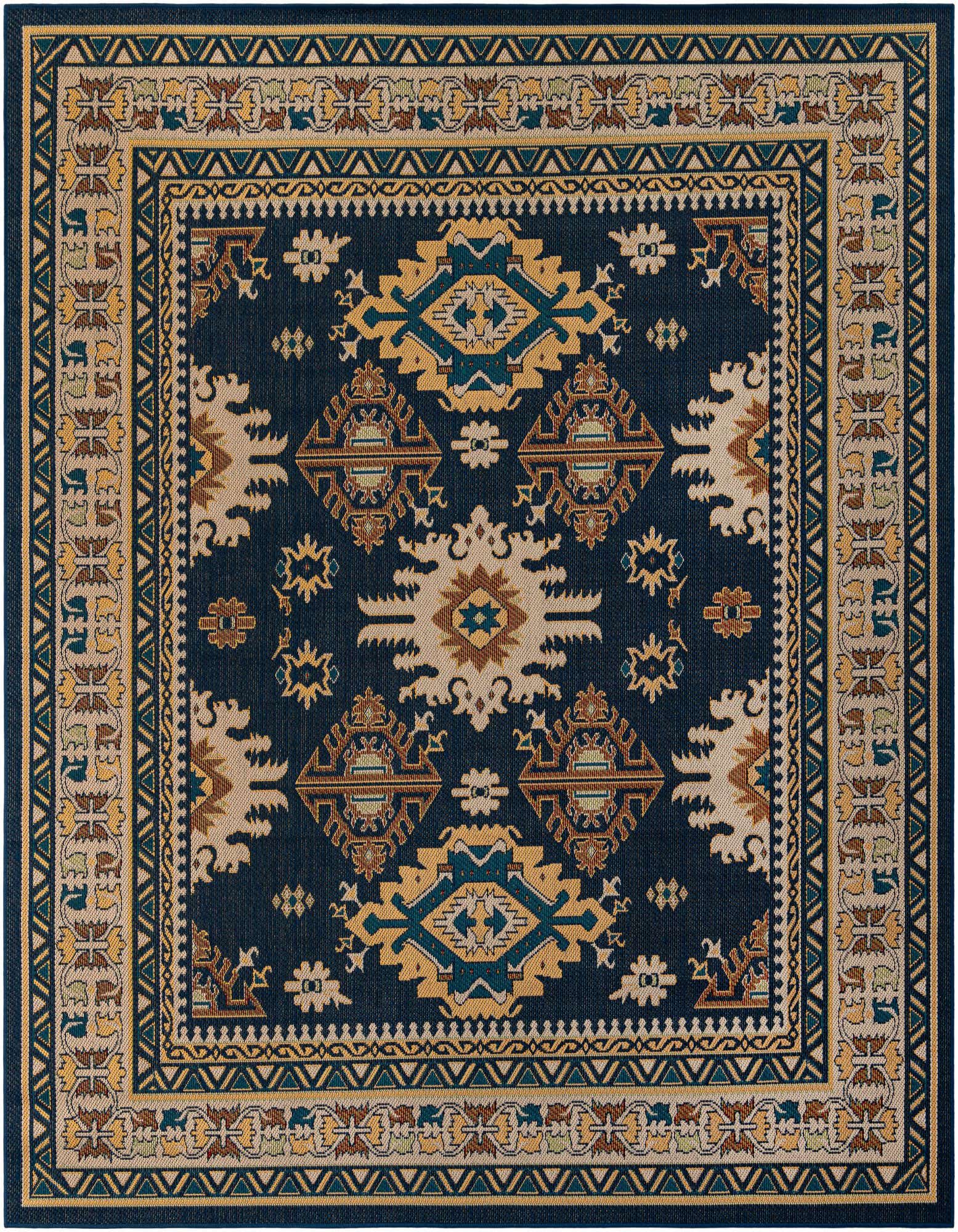 10' x 10' Easy-Clean Baja Indoor / Outdoor Square Rug