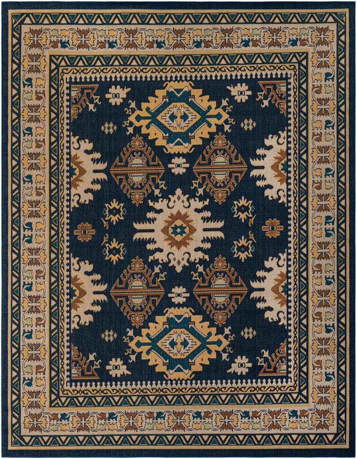 Detail image of 10' x 10' Easy-Clean Baja Indoor / Outdoor Square Rug