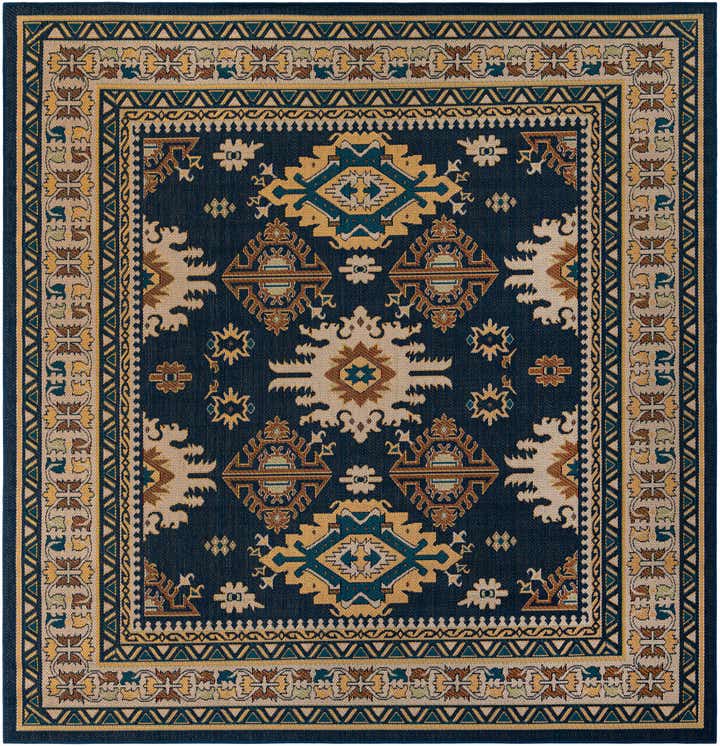 10' x 10' Easy-Clean Baja Indoor / Outdoor Square Rug
