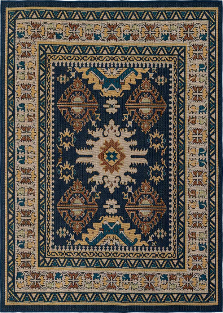 7' 10 x 7' 10 Easy-Clean Baja Indoor / Outdoor Square Rug