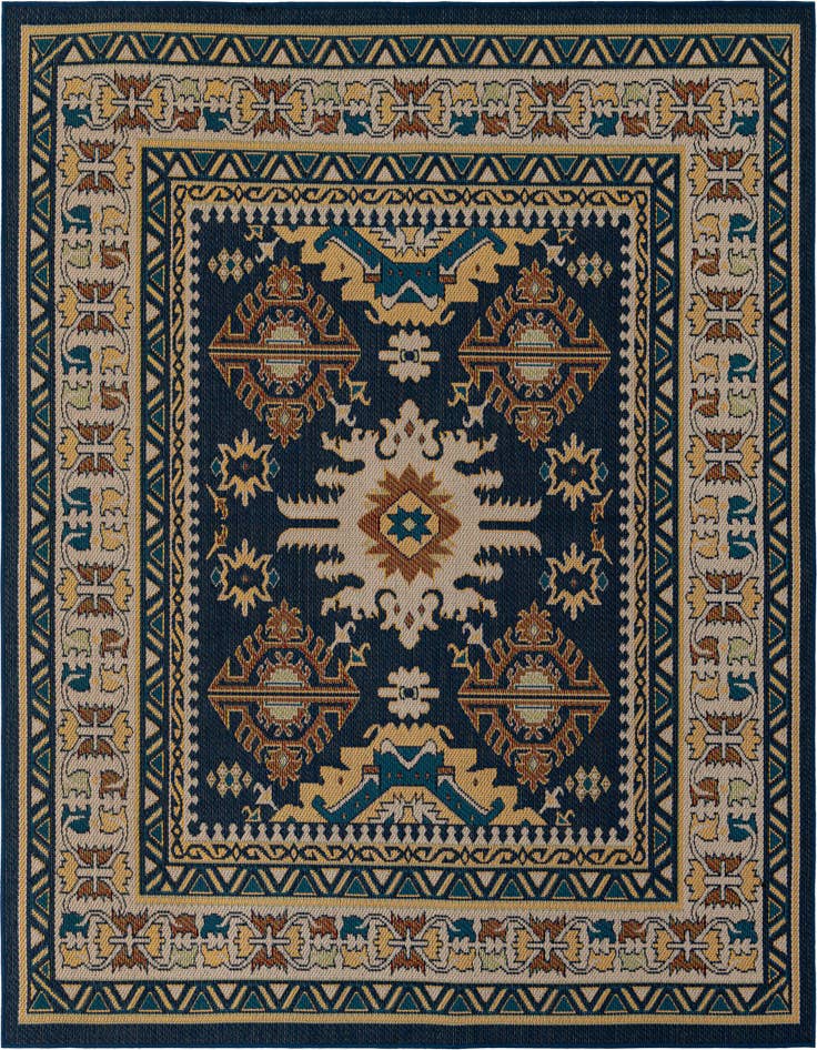 Detail image of 7' 10 x 7' 10 Easy-Clean Baja Indoor / Outdoor Square Rug