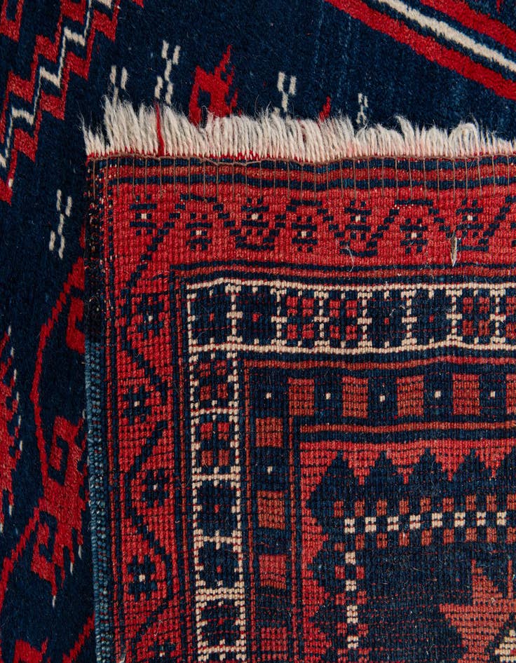 Detail image of 2' 8 x 3' 3  Hand Knotted Balouch Persian Wool Square Rug
