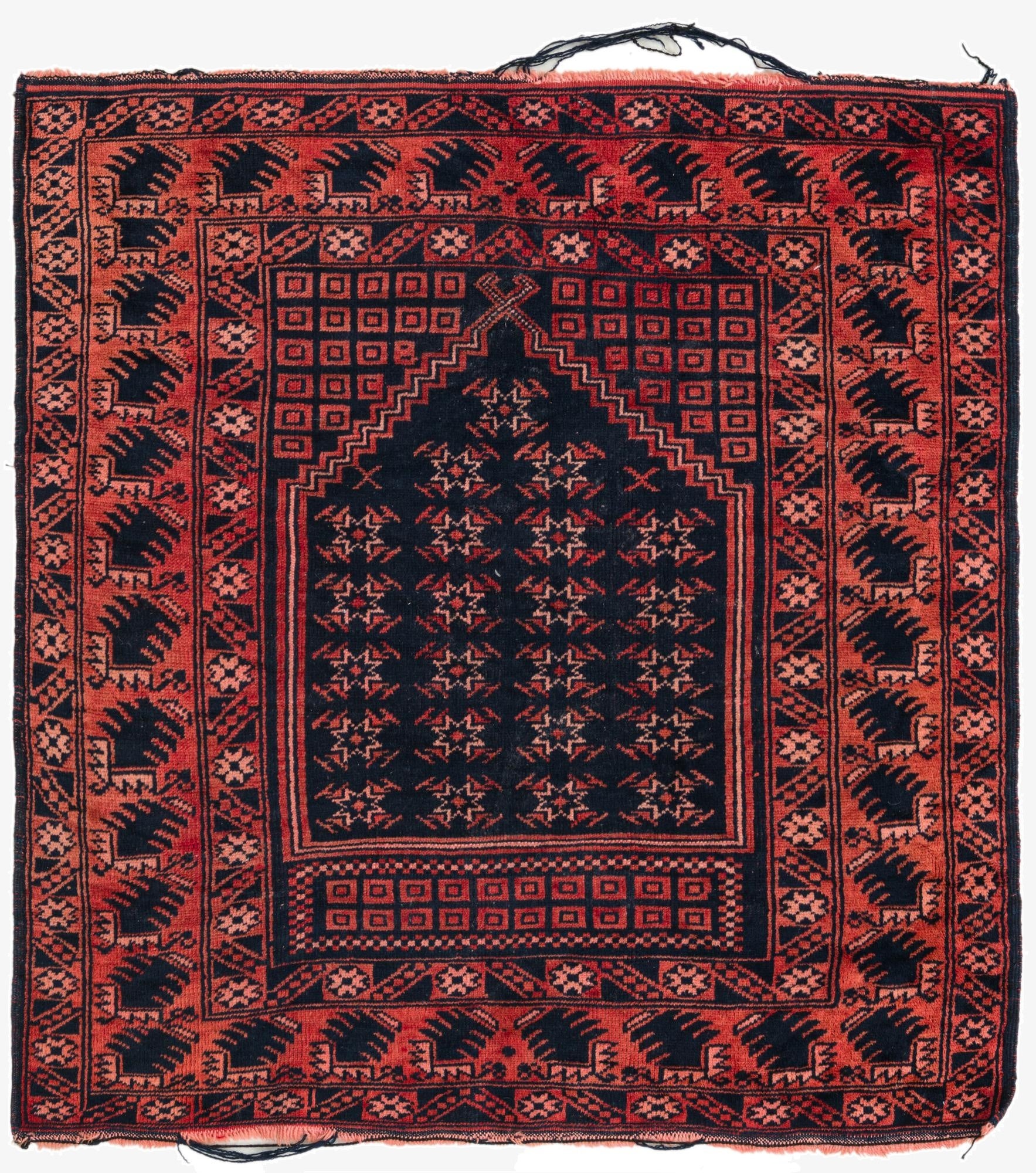 102cm x 110cm  Hand Knotted Balouch Persian Wool Square Rug