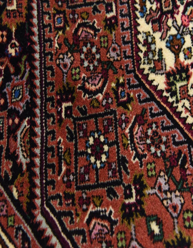 Detail image of 2' 7 x 3' 5 Hand Knotted Bidjar Persian Wool Square Rug