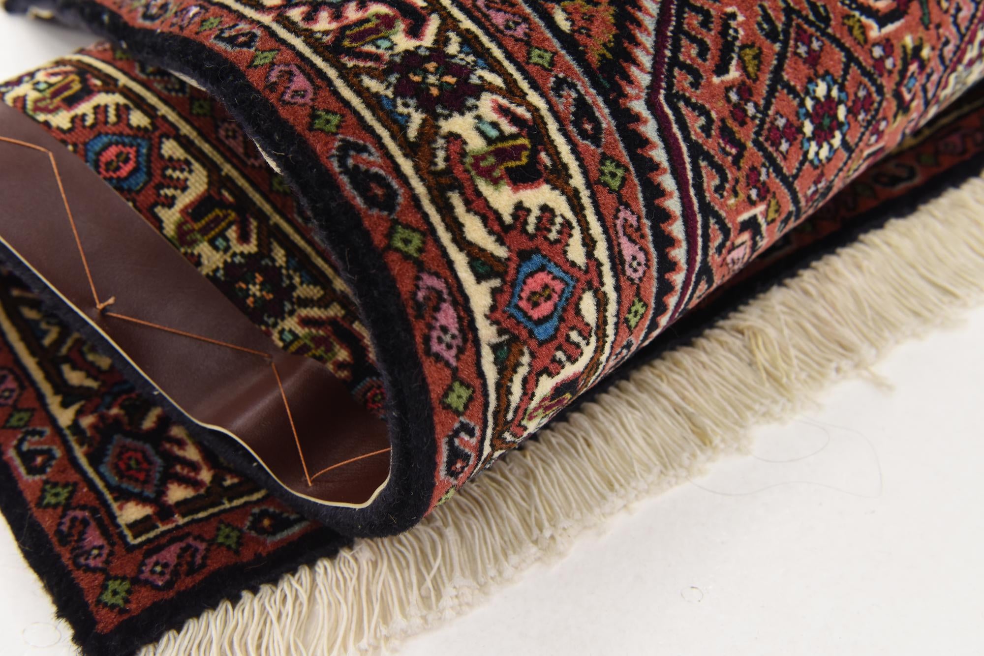 2' 7 x 3' 5 Hand Knotted Bidjar Persian Wool Square Rug
