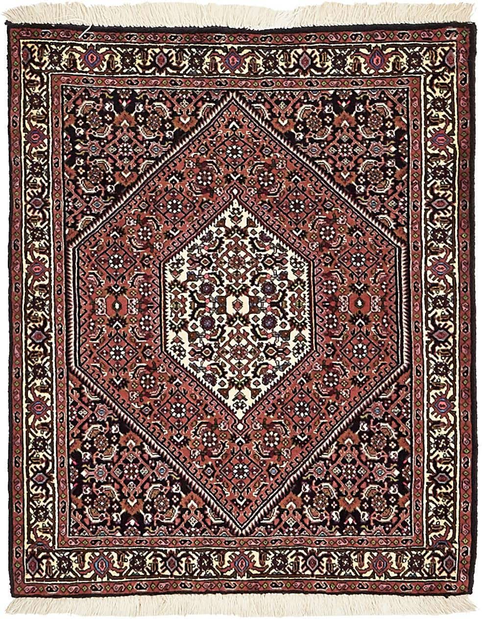 2' 7 x 3' 5 Hand Knotted Bidjar Persian Wool Square Rug