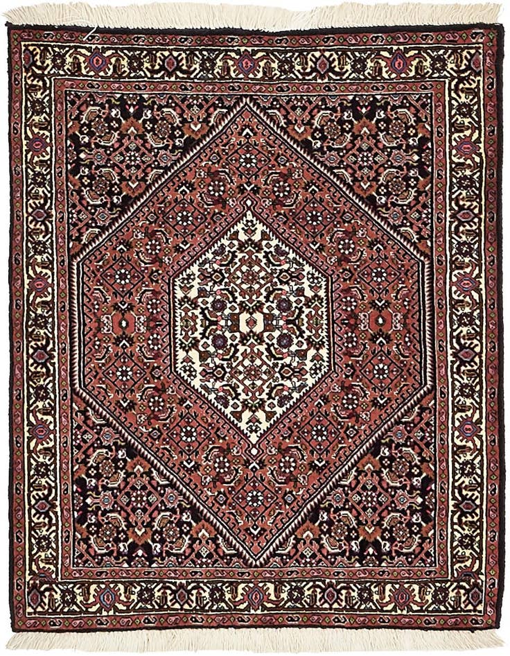 Detail image of 2' 7 x 3' 5 Hand Knotted Bidjar Persian Wool Square Rug