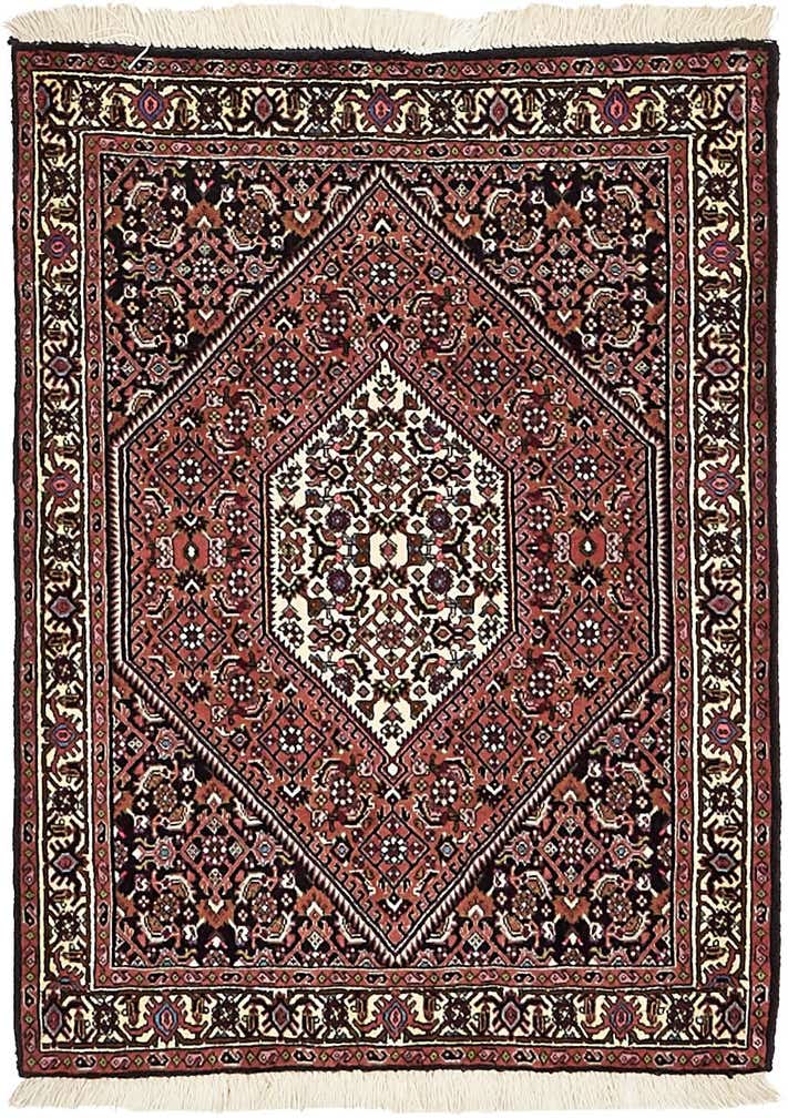 2' 7 x 3' 5 Hand Knotted Bidjar Persian Wool Square Rug