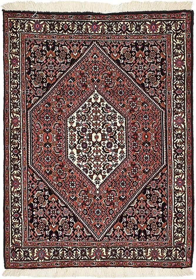 Detail image of 2' 7 x 3' 5 Hand Knotted Bidjar Persian Wool Square Rug