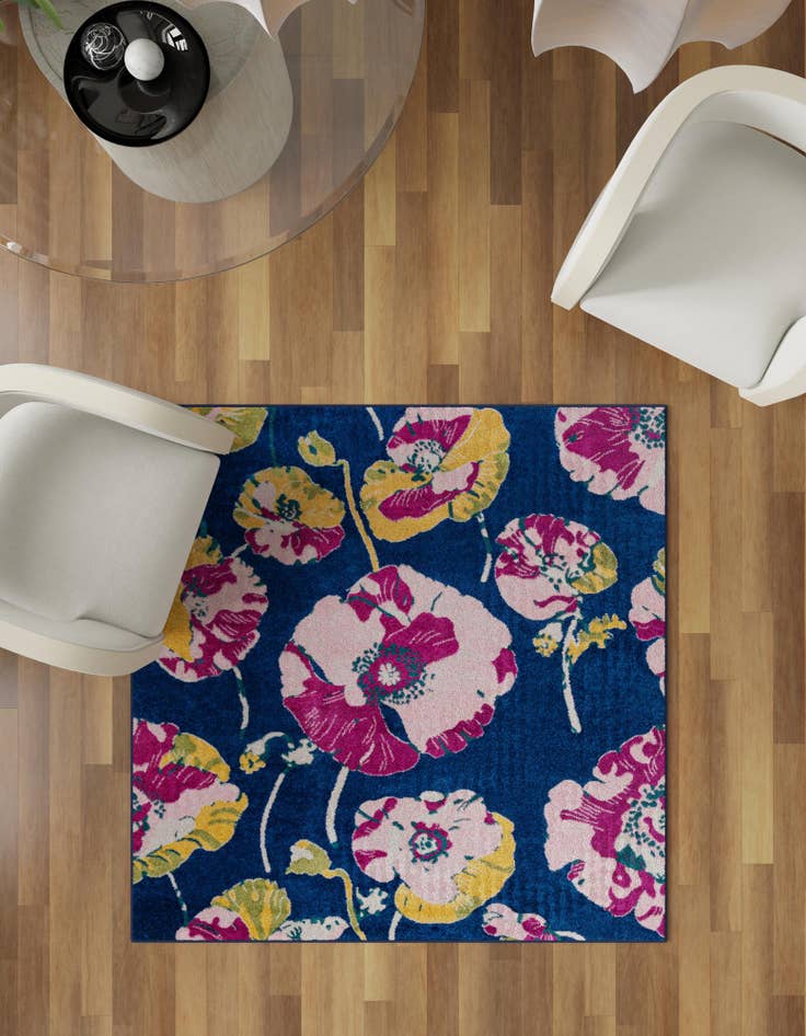 Detail image of 7' 10 x 7' 10 Bloom Square Rug