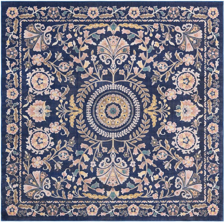 Detail image of 8' x 8' Blossom Square Rug