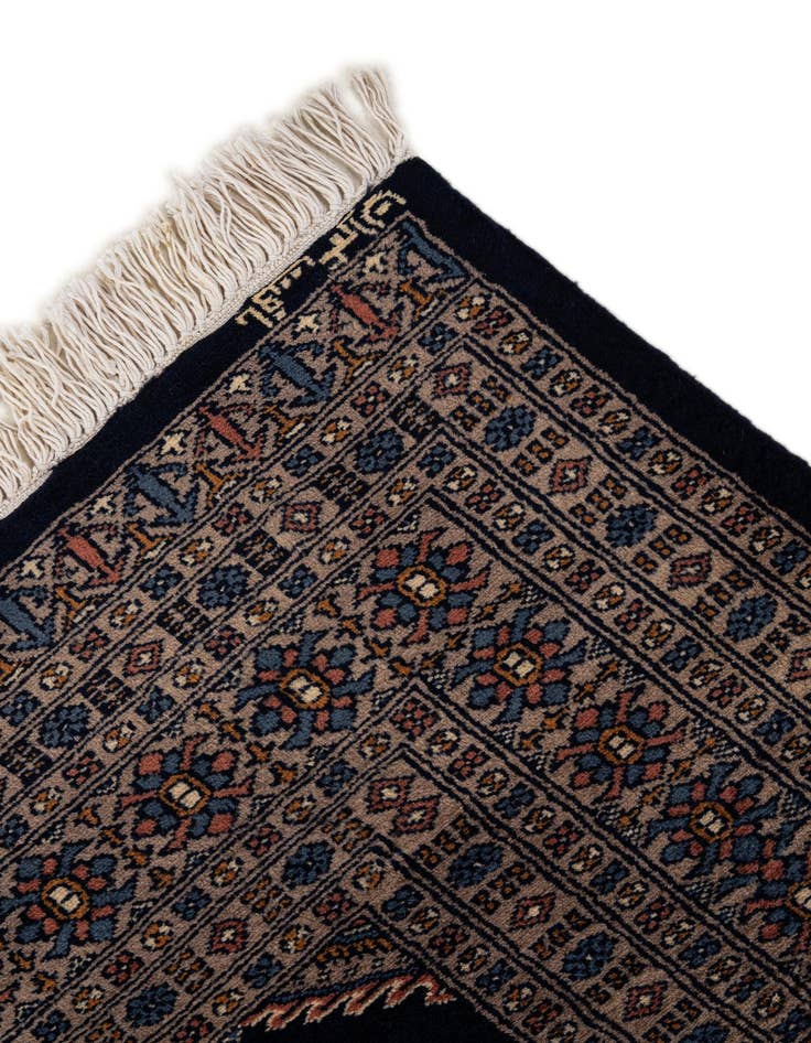Detail image of 6' 4 x 6' 8  Hand Knotted Bokhara Oriental Wool Square Rug