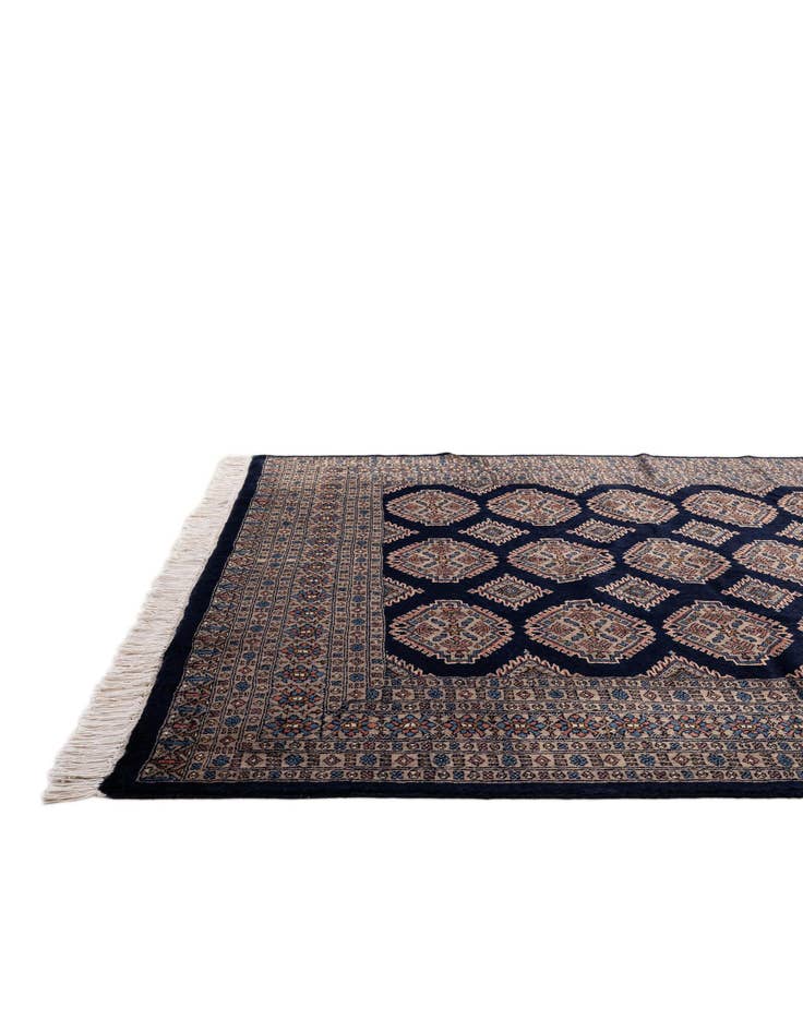 Detail image of 6' 4 x 6' 8  Hand Knotted Bokhara Oriental Wool Square Rug