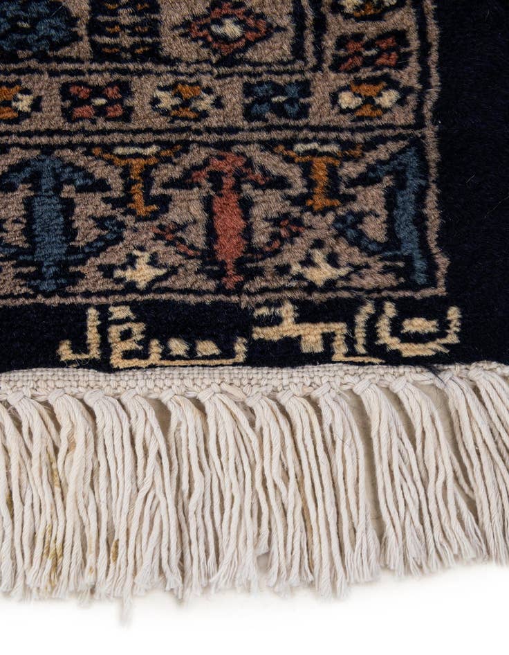Detail image of 6' 4 x 6' 8  Hand Knotted Bokhara Oriental Wool Square Rug