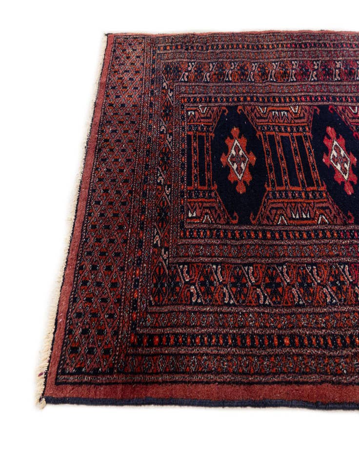 Detail image of 2' 9 x 3' 5 Hand Knotted Bokhara Oriental Wool Square Rug