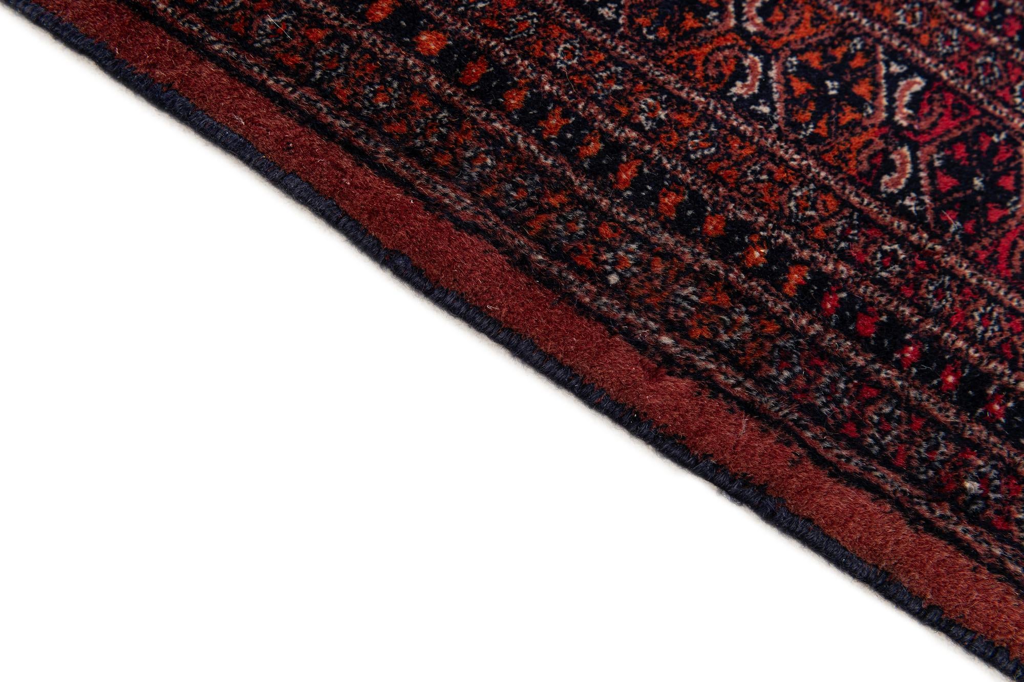 2' 9 x 3' 5 Hand Knotted Bokhara Oriental Wool Square Rug