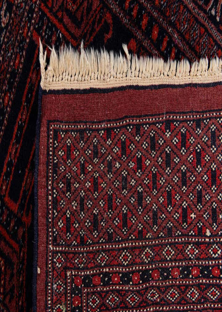 2' 9 x 3' 5 Hand Knotted Bokhara Oriental Wool Square Rug