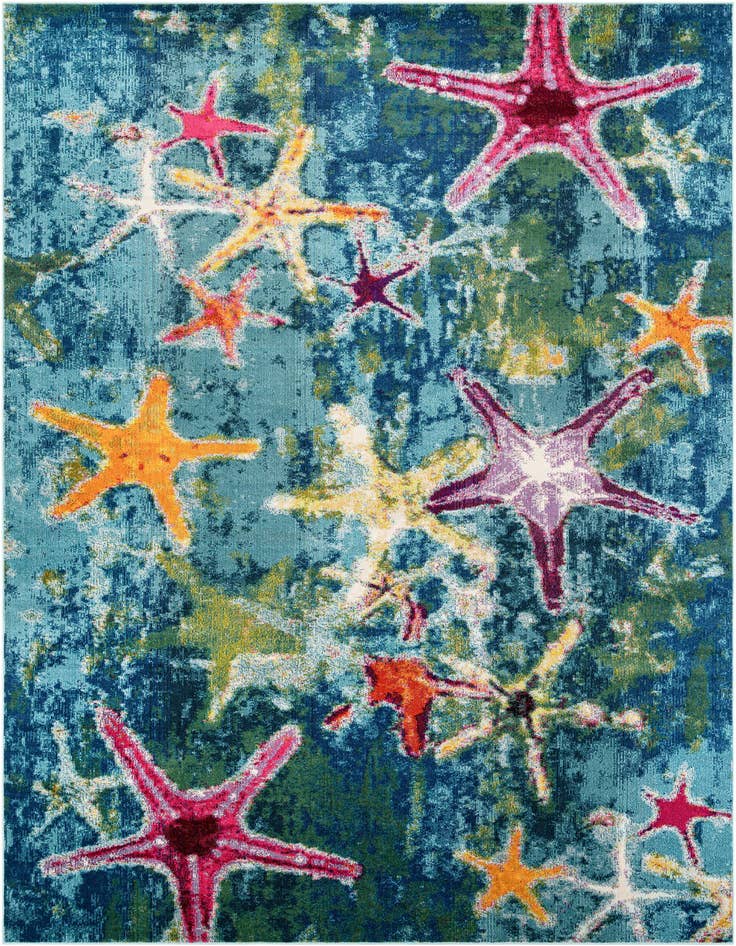 Detail image of 10' x 10' Washable Capri Square Rug