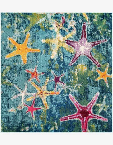 6' 1 x 6' 1 Washable Capri Square Rug