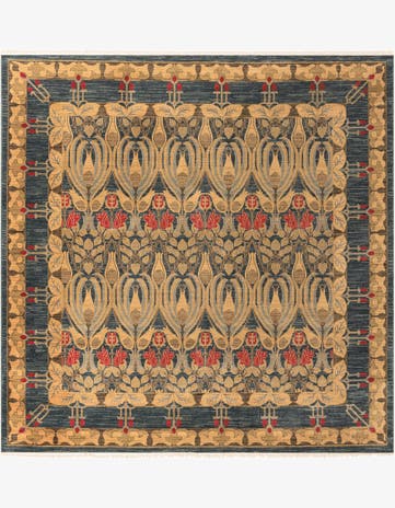 Navy Blue Chelsea Square Rug