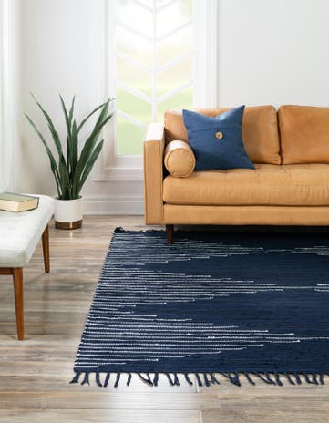 10' x 10' Hand Woven Chindi Cotton Square Rug