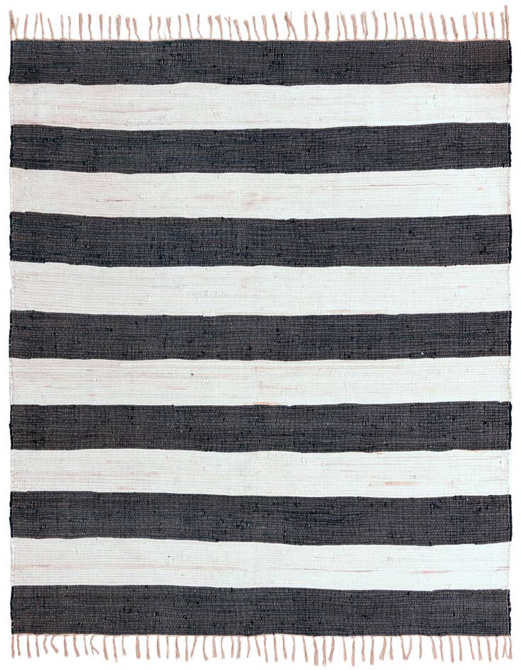 Detail image of 10' x 10' Hand Woven Chindi Rag Square Rug