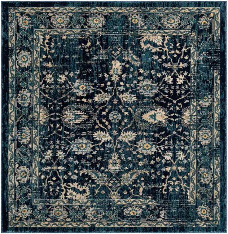 Detail image of 6' x 6' Dahlia Square Rug