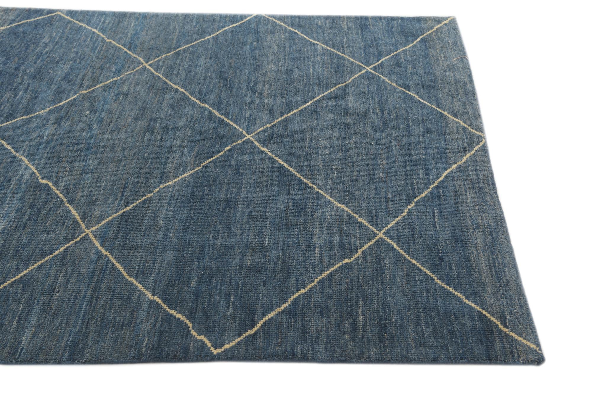 5' x 6' 4 Hand Knotted Darya Wool Square Rug