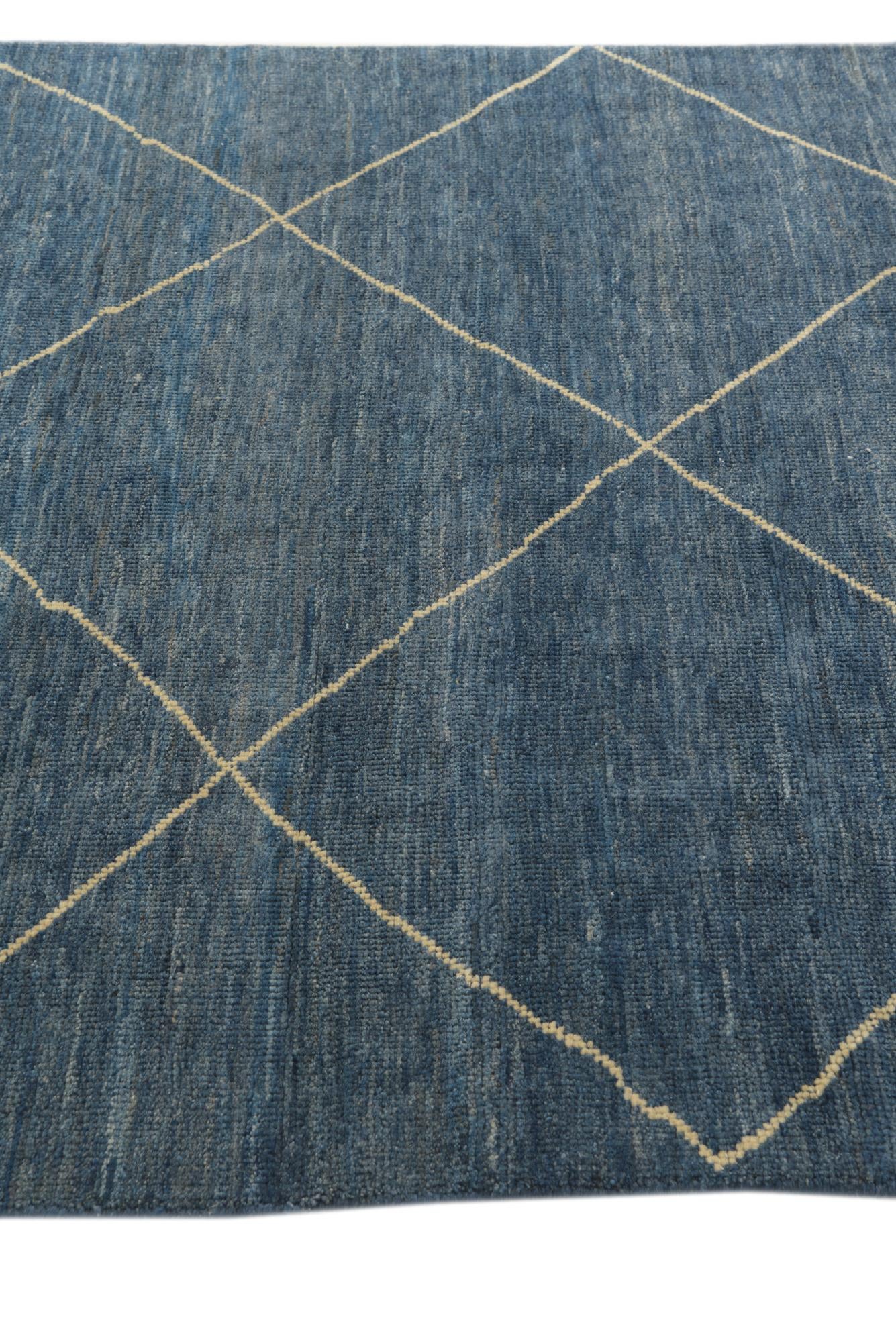 5' x 6' 4 Hand Knotted Darya Wool Square Rug